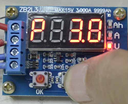Cara setting P1 termination-voltage tester baterai Board Zhiyu tipe Zb2L3 