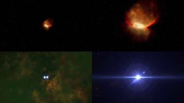 Twin Dwarf star nebula Henize 2-428