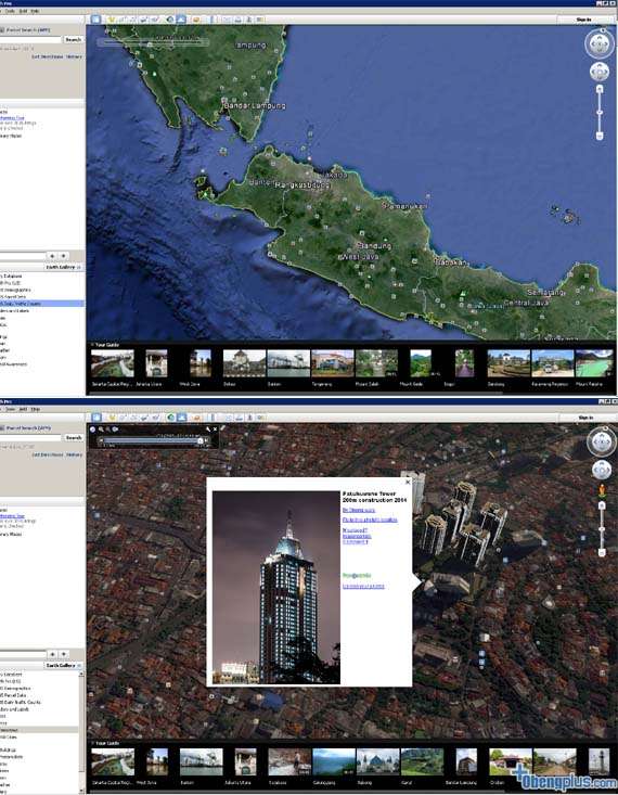 Google Earth Pro 3D untuk gedung Jakarta