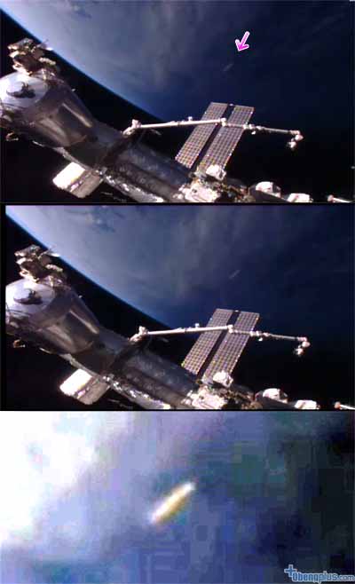 UFO penampakan benda seperti cerutu terbang di stasiun ISS lagi tahun 2016