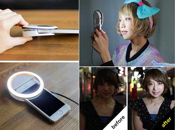 Lampu Kira Ring Light tampil cantik dengan foto smartphone Android