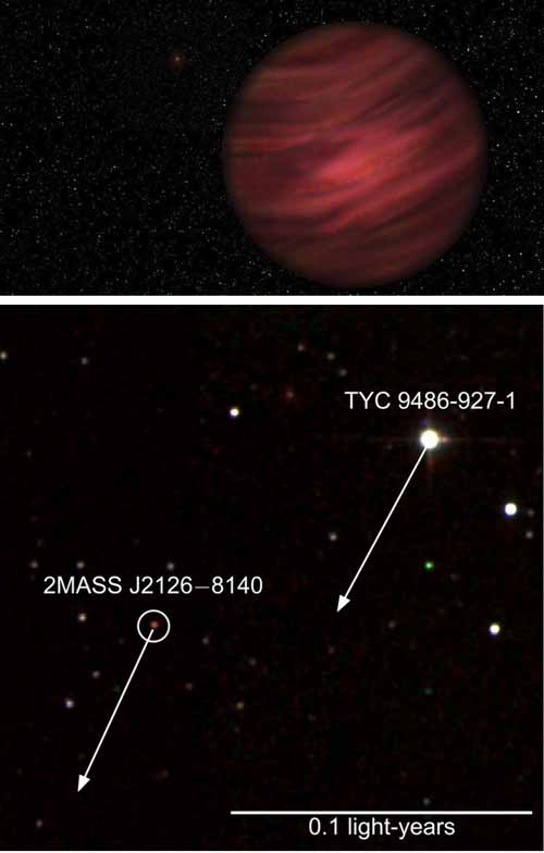 Planet 2MASS-J2126 sebagai planet di tata surya terluas dengan jarak 1 triliun km dari bintang