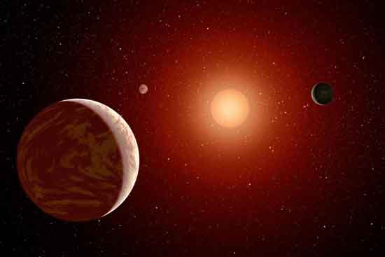 Planet MOA-2016-BLG-227Lb super Jupiter mengorbit ke bintang merah