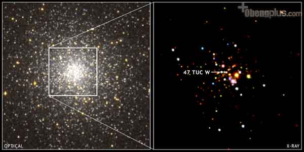 Bintang 47 Tuc W adalah bintang pulsar dan biner dengan bintang lain