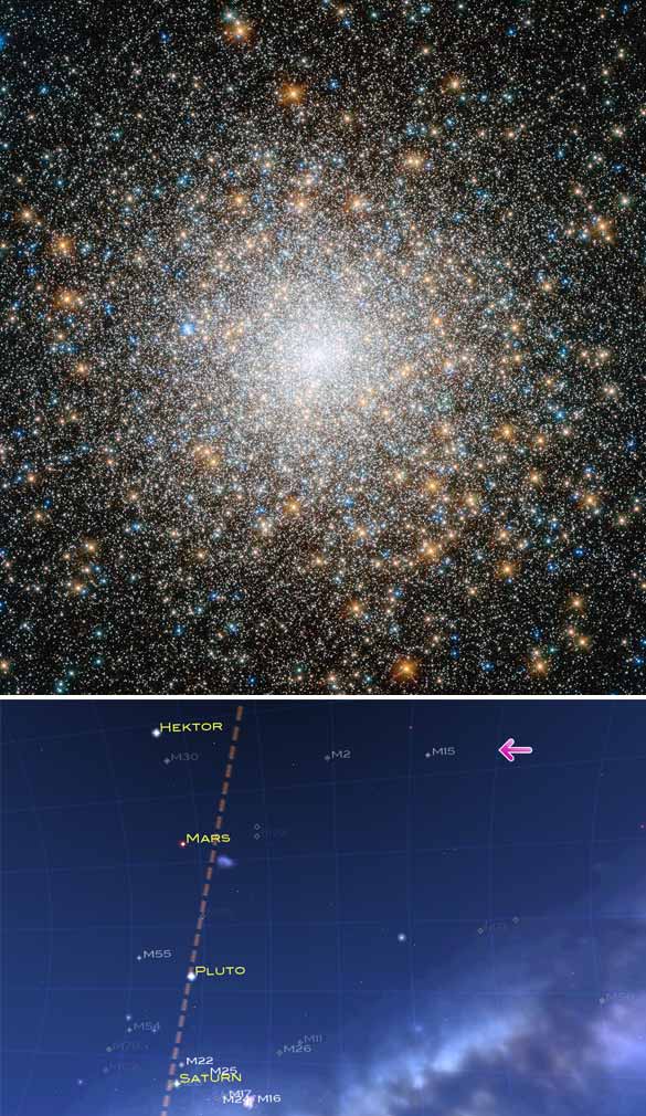 Messier 15 atau M15 dan nama lain NGC 7078 adalah gugus bintang paling padat