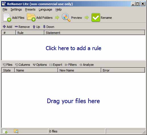 Program Renamer untuk rename file dan folder sekaligus