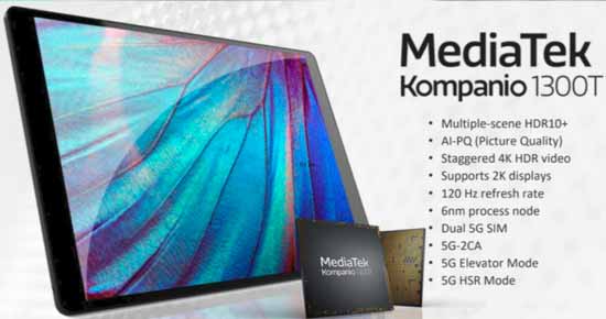 MediaTek Kompanio 1300T procesor tablet dan chromebook ke jaringan 5G