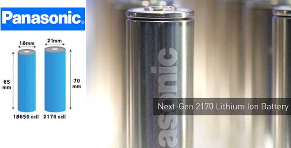 Ukuran baterai lithium mobil listrik tipe 2170