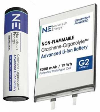 Baterai lithium aman generasi baru Nanotech Energy